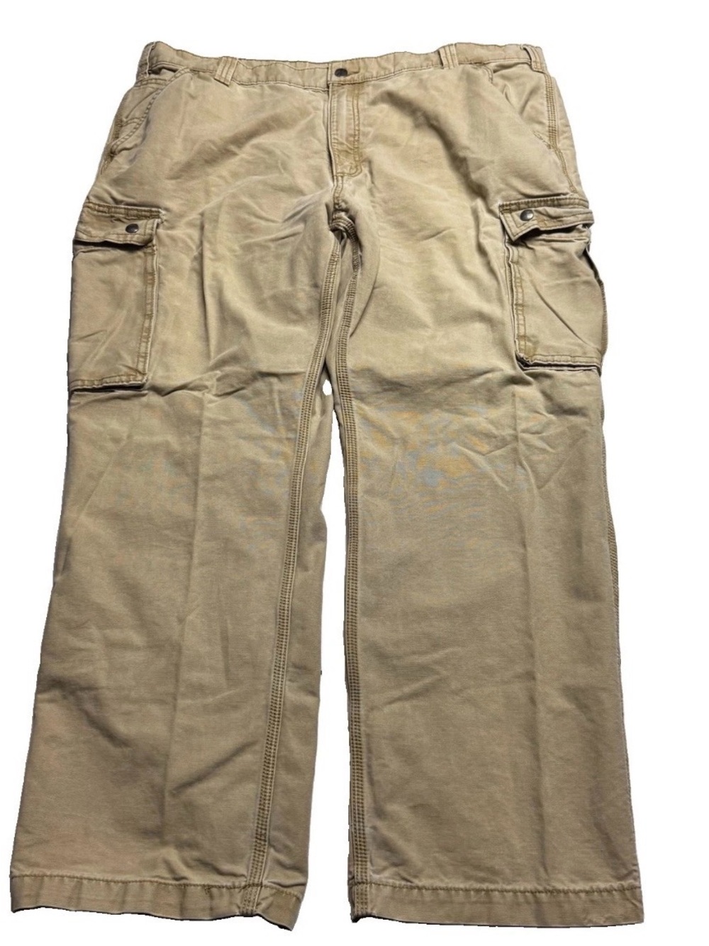 Carhartt (100272253) Relaxed Fit Straight Leg Rigby Cargo Pant In Khaki 42x30 - Picture 2 of 11
